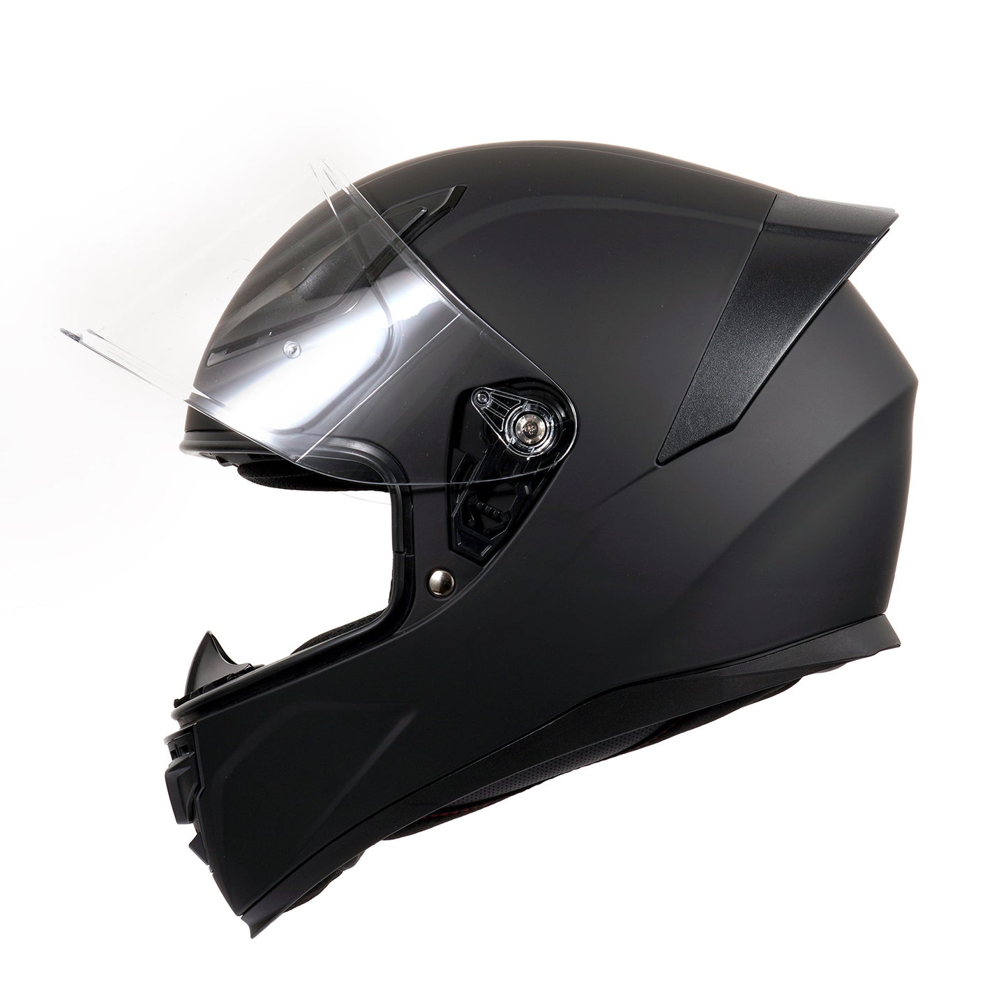 Matte Black Full Face Motorcycle Helmet