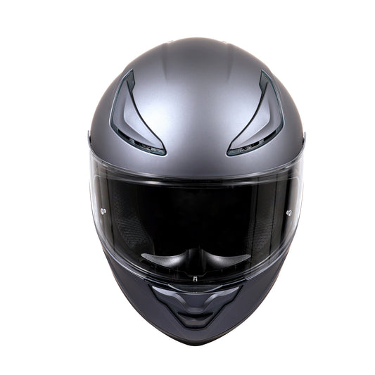 Matte Black Orange Full Face Motorcycle Helmet