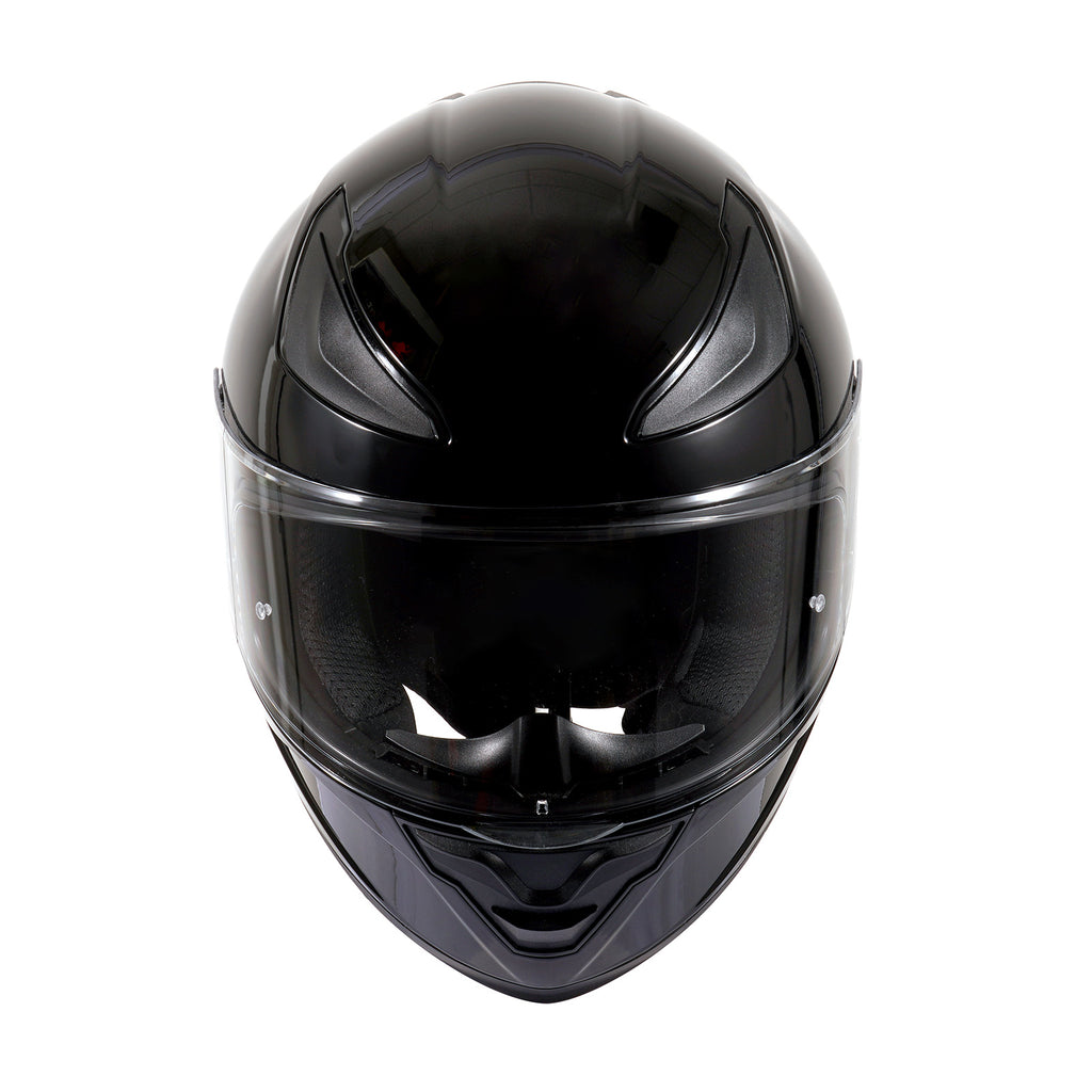 Motorcycle Helmets Full Face Dot Approved Certified Biker Helmet Orthrus Foxhound Glossy Black Orange