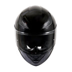 Motorcycle Helmets Full Face Dot Approved Certified Biker Helmet Orthrus Foxhound Glossy Black Orange
