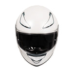 Motorcycle Helmets Full Face Dot Approved Certified Biker Helmet Orthrus Foxhound White Golden