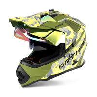 Husky AH609 Halo Adult Off-Road Dual Sports Advanture Helmet - DOT Certified for ATV UTV Dirt Bike & Snowmobile