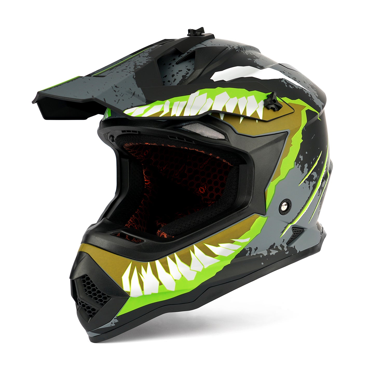 Greyhound Devour Dirt Bike Helmet - Yellow