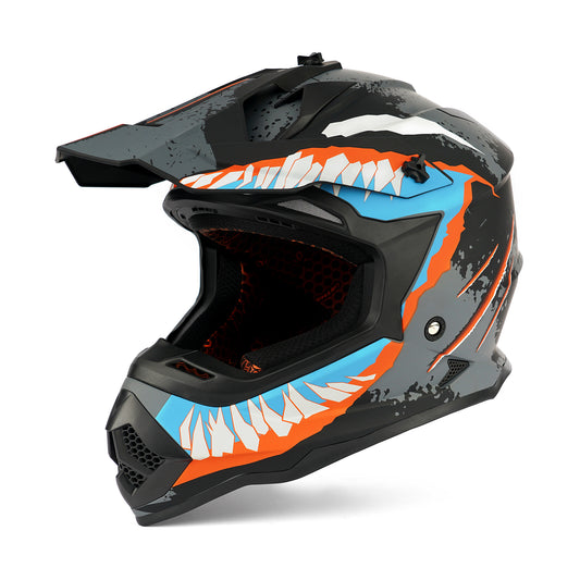 Greyhound Devour Dirt Bike Helmet - Blue