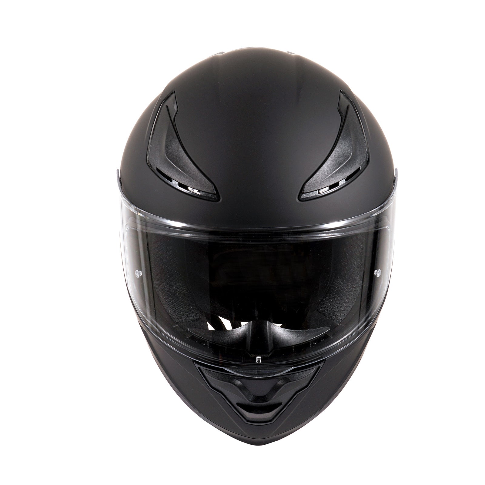 OTS Foxhound Matte Black Gold Full Face Motorcycle Helmet - ECE DOT Approved & Anti-Fog