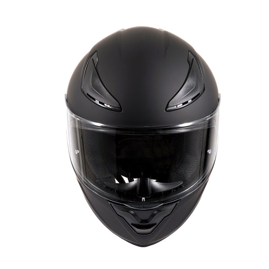 Matte Black Gold Full Face Motorcycle Helmet