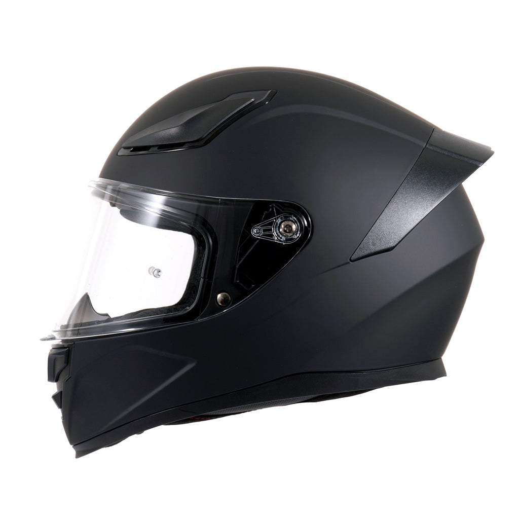 Motorcycle Helmets Full Face Dot Approved Certified Biker Helmet Orthrus Foxhound Matte Black