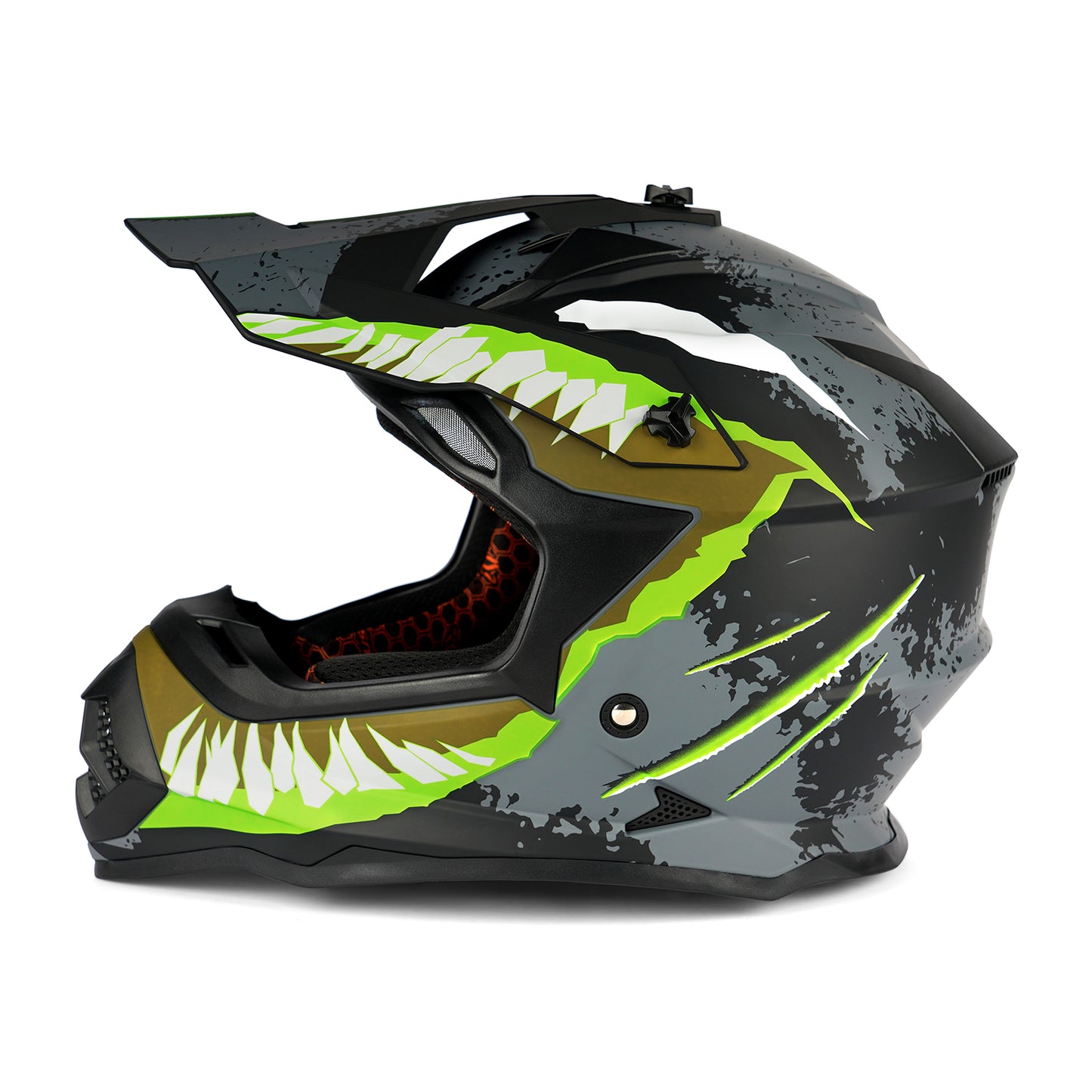 Greyhound Devour Dirt Bike Helmet - Yellow