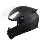 Motorcycle Helmets Full Face Dot Approved Certified Biker Helmet Orthrus Foxhound Matte Black