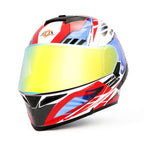 Motorcycle Helmets Modular Dot Approved Certified Biker Helmet With LED Spoiler Orthrus Dobermann R46