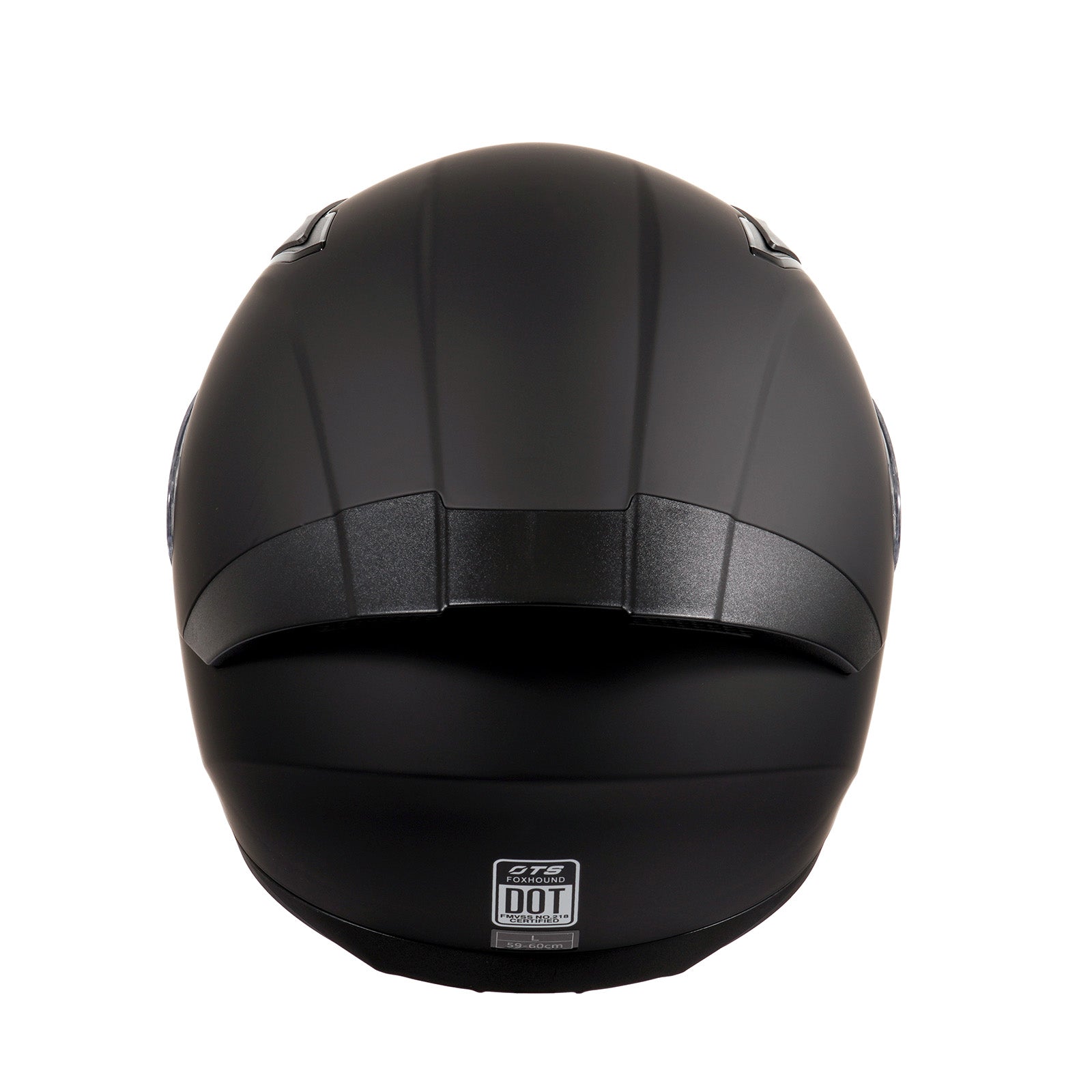 Motorcycle Helmets Full Face Dot Approved Certified Biker Helmet Orthrus Foxhound Matte Black