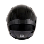 Motorcycle Helmets Full Face Dot Approved Certified Biker Helmet Orthrus Foxhound Glossy Black Orange