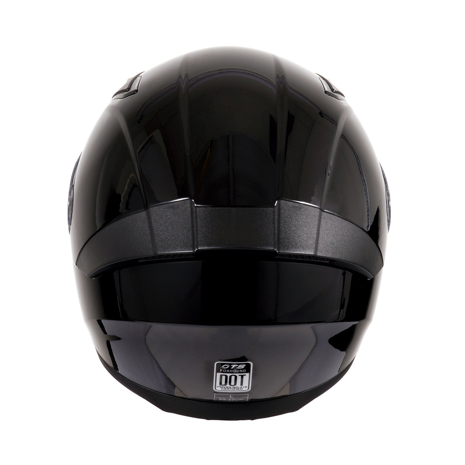 Motorcycle Helmets Full Face Dot Approved Certified Biker Helmet Orthrus Foxhound Glossy Black Orange