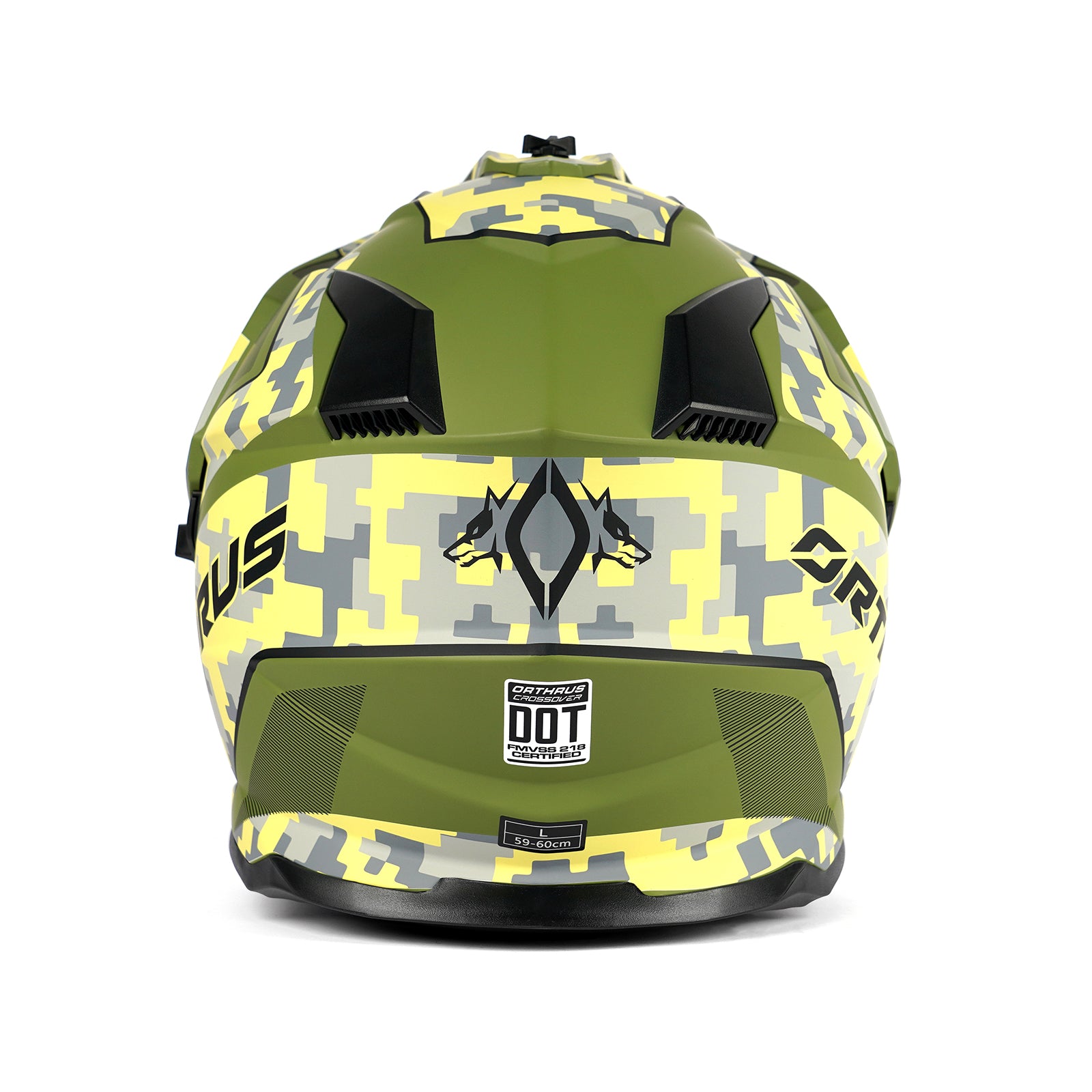 Dirt Bike Helmets Dot Approved Certified Motocross Motorcycle Helmet Off-Road Orthrus Husky AH609 Halo