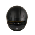 Motorcycle Helmets Full Face Dot Approved Certified Biker Helmet Orthrus Foxhound Matte Black Gold