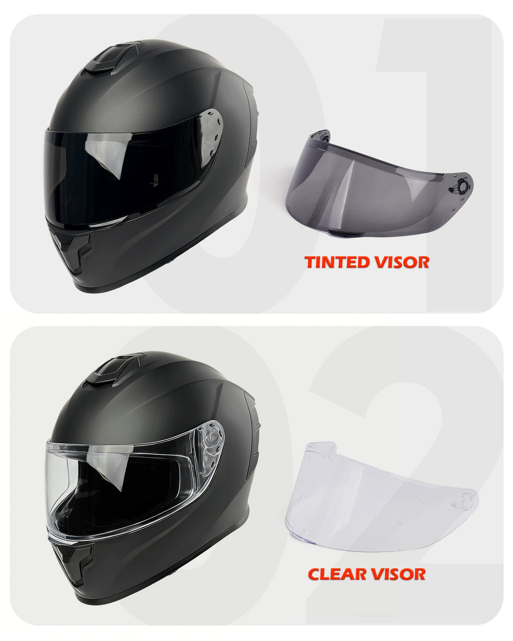 Motorcycle Helmets Full Face Dot Approved Certified Biker Helmet Orthrus Pit Bull