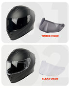 Motorcycle Helmets Full Face Dot Approved Certified Biker Helmet Orthrus Pit Bull