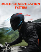 Motorcycle Helmets Full Face Dot Approved Certified Biker Helmet Orthrus Pit Bull