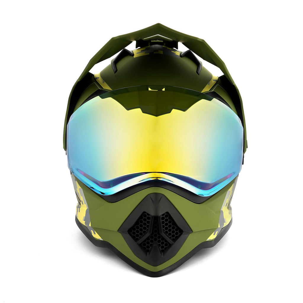 Orthrus Youth Kids Motorcycle Helmet, DOT Certified Full Face Dirt Bike Helmets for Off-Road ATV Street Riding Motocross BMX Four Wheeler Snowmobile Go Kart