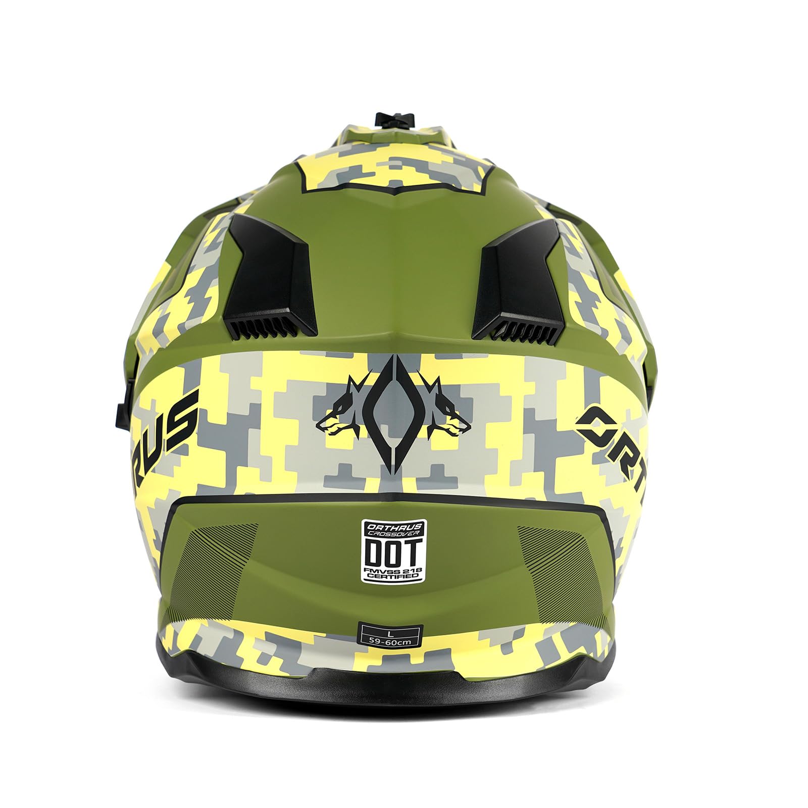 Orthrus Youth Kids Motorcycle Helmet, DOT Certified Full Face Dirt Bike Helmets for Off-Road ATV Street Riding Motocross BMX Four Wheeler Snowmobile Go Kart