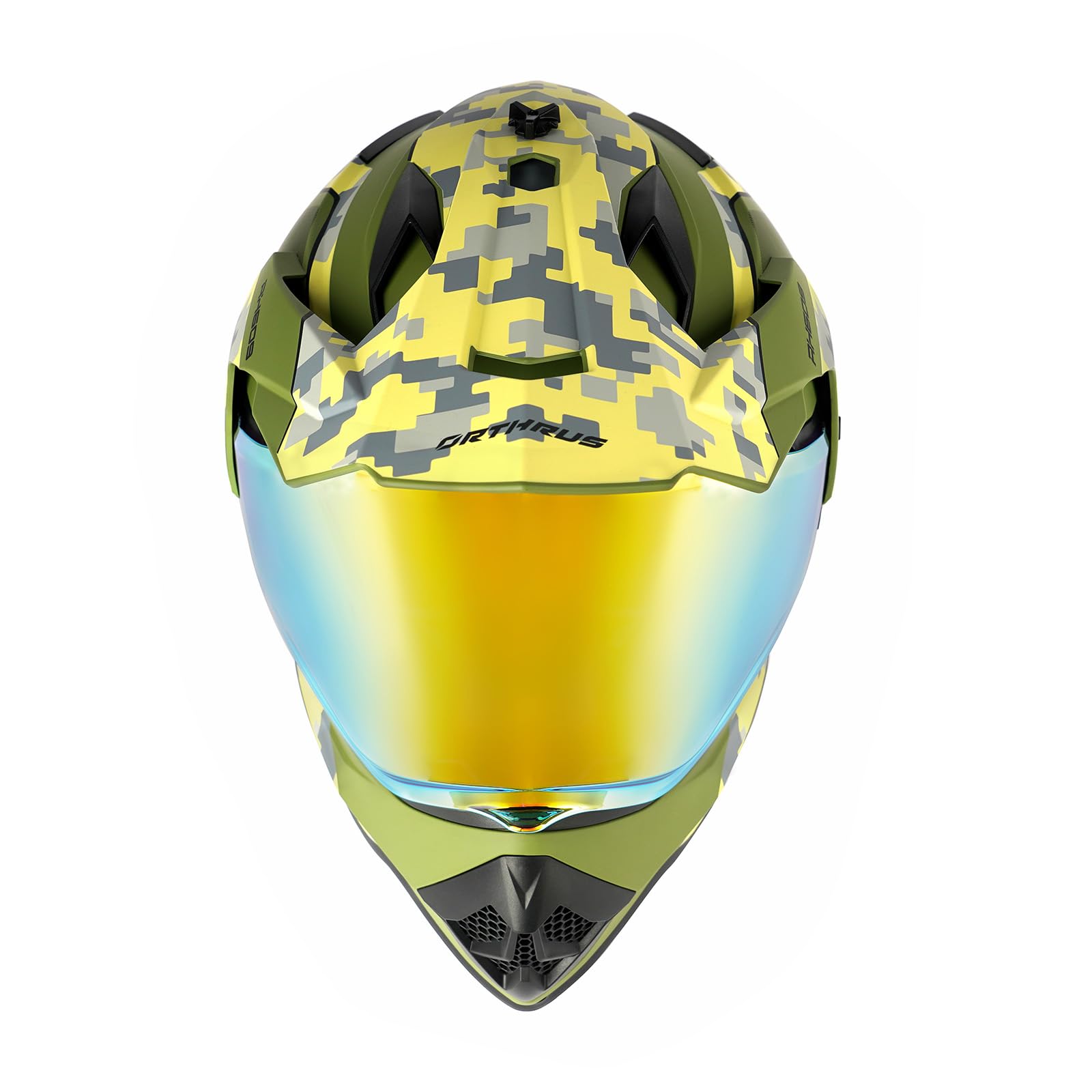 Orthrus Youth Kids Motorcycle Helmet, DOT Certified Full Face Dirt Bike Helmets for Off-Road ATV Street Riding Motocross BMX Four Wheeler Snowmobile Go Kart
