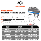 Motorcycle Helmets Modular Dot Approved Certified Biker Helmet With LED Spoiler Orthrus Dobermann Matte Black Gold